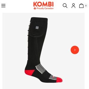Kombi USB Warm It Up Heated Ski Socks - Unisex M - BNIB